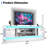 70" /80" Modern Tv Stand With Led Lights & Built-In Power Outlet – High Gloss Media Console, Gaming Entertainment Center,  For Living Room,Bedroom-523391869-506021537