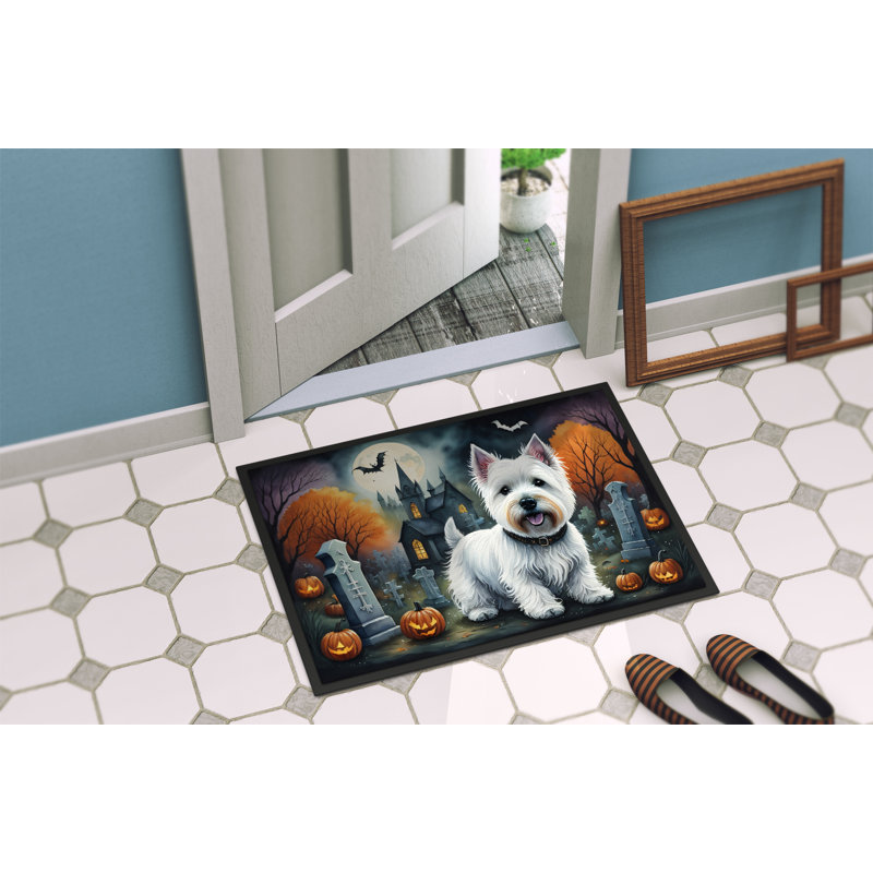 Paillasson Westie Spooky Halloween 18 x 27