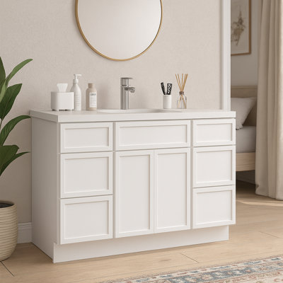 54'' Single Bathroom Vanity Base Only