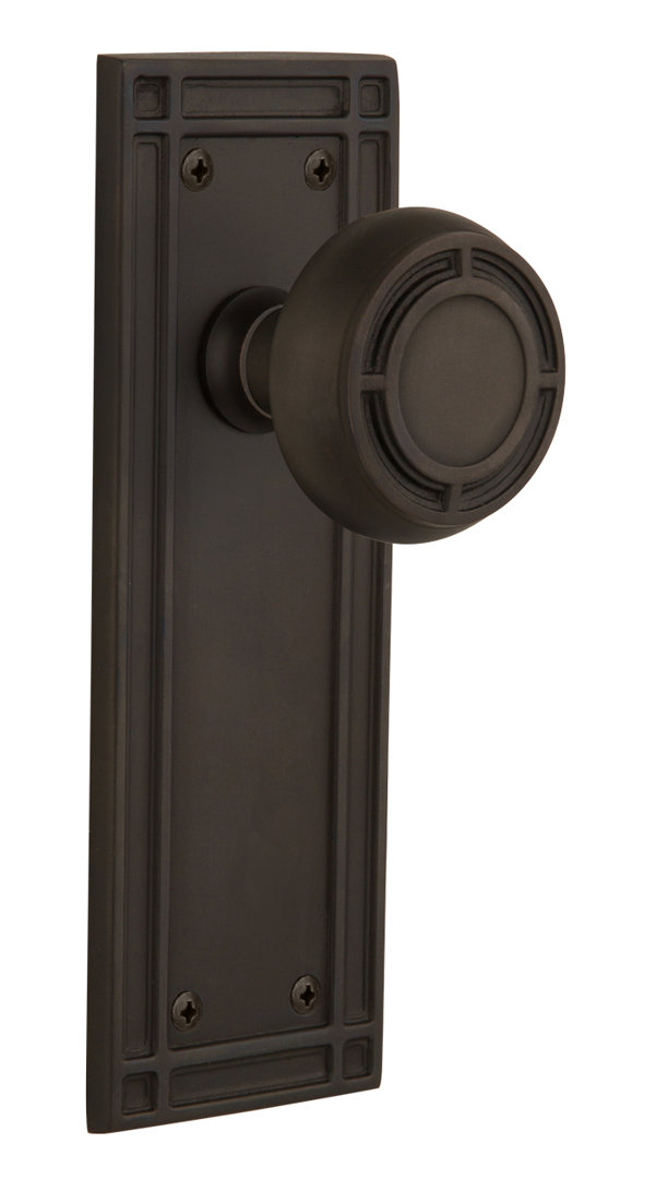 Mission Plate with Mission Door Knob Nostalgic Warehouse