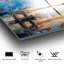 Superbe peinture murale en verre trempé 27,6 po x 39,4 po | 100% verre trempé, épaisseur: 0,16 pouce | Décoration élégante pour le salon ou le bureau, durable et facile à nettoyer, idée de cadeau parfaite