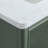 Fully Assembled 36''  Green Freestanding Single Sink Bathroom Vanity With Solid Wood Construction And Engineered Marble Top