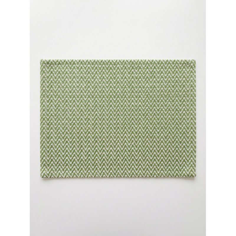 Napperon Pure Green Herringbone Bay, Green