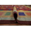 Élégant tapis kilim tribal 8 x 10 avec des couleurs vibrantes diverses