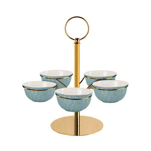 Pistachio Holder Peacock, Blue