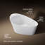 Veil 65.375" x 36.75" Soaking Freestanding Bath