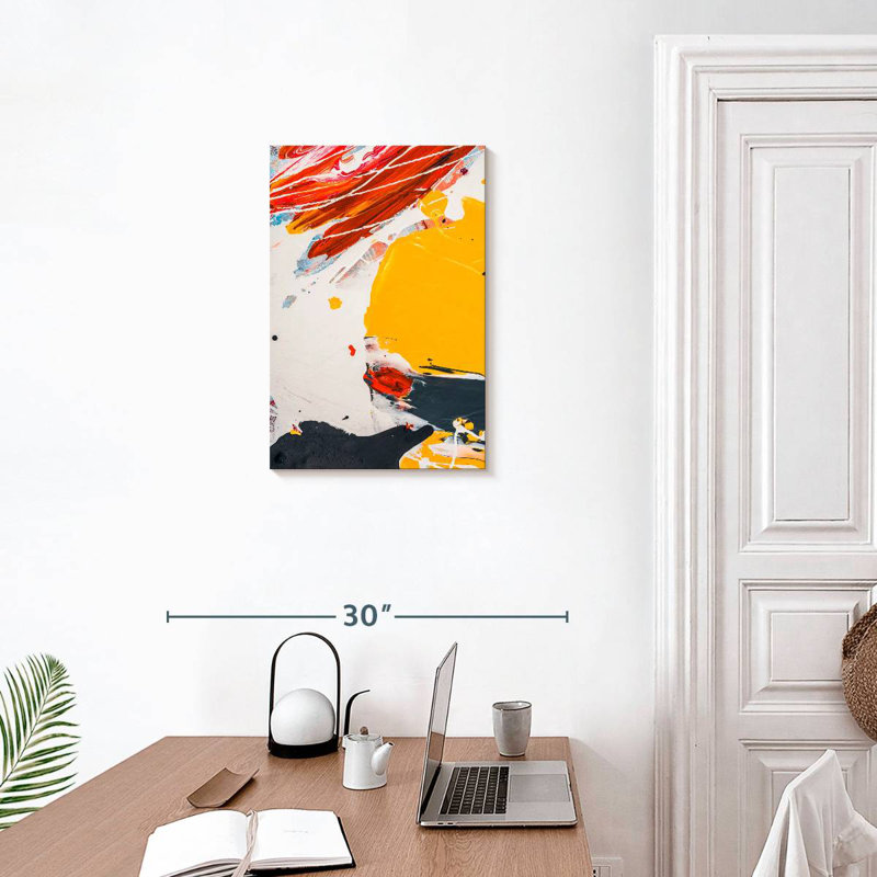 Avery Abstract Splatter Expression, 24" H x 16" W