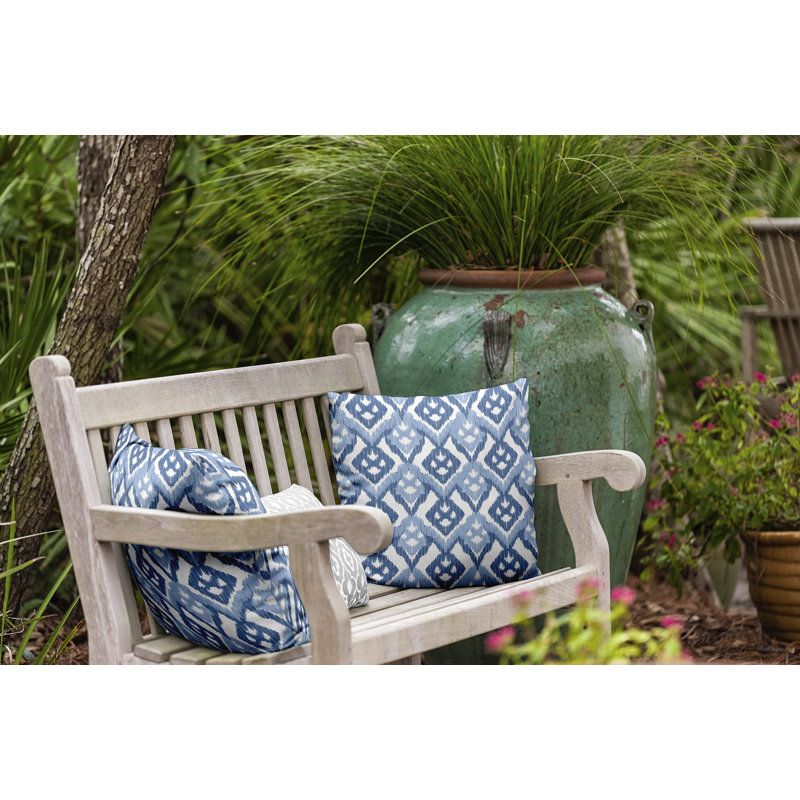 Housse et insert de coussin carré Happy Hippy, H 18 po x l 18 po, Bleu clair