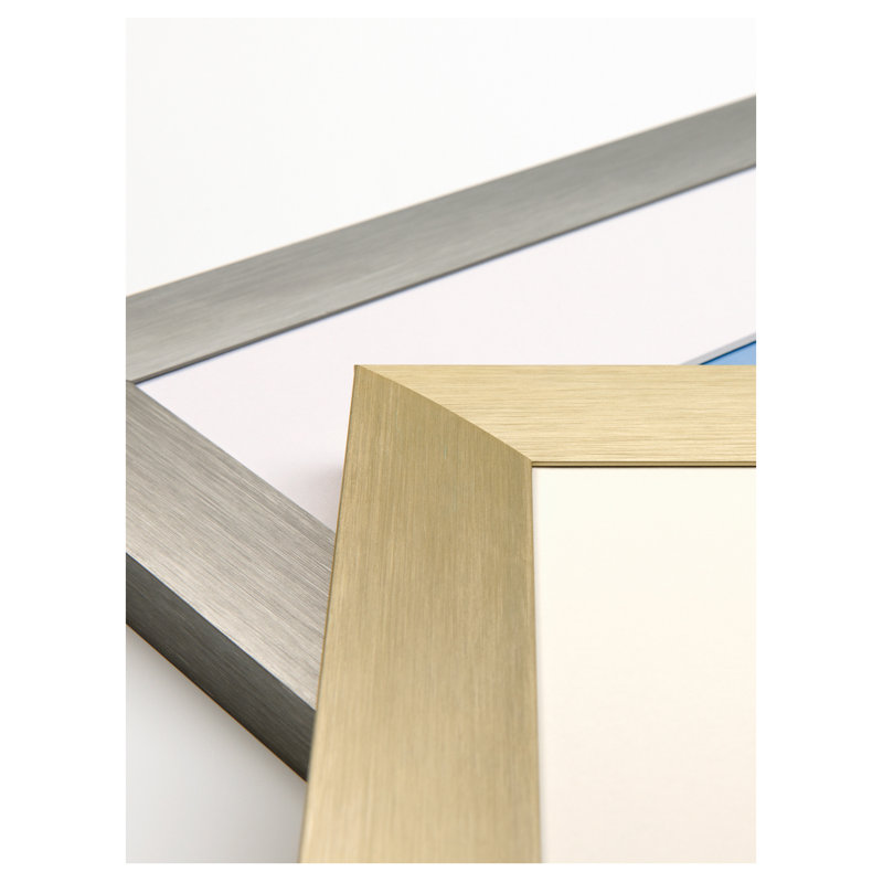 Metal Matte Picture Frame with Mat, Steel, 70cm H x 50cm W
