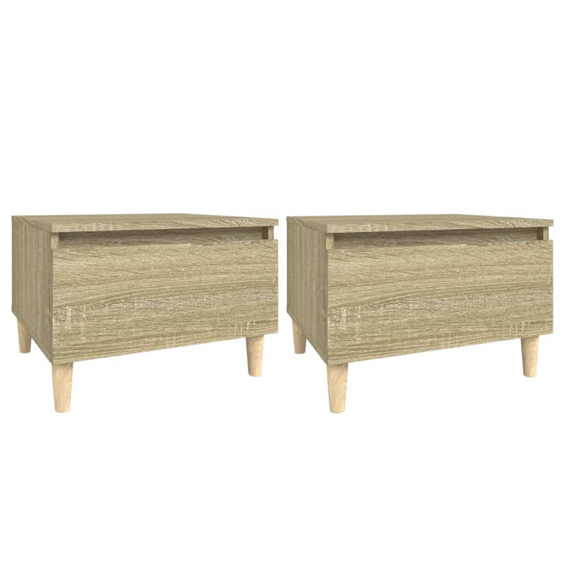 Rolande Side Table Set, Sonoma Oak