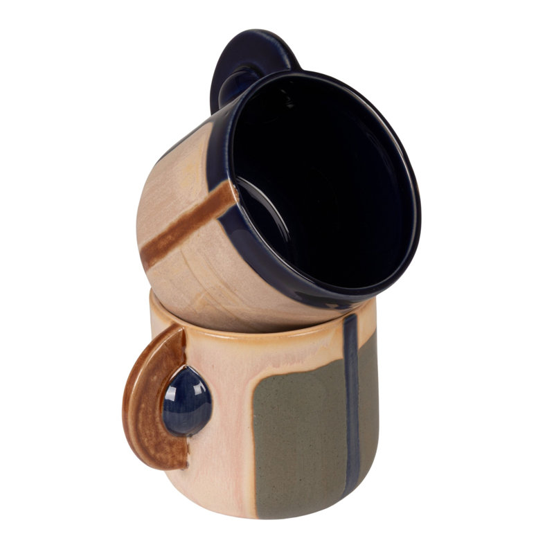 Tasse en grès avec glacis artisan