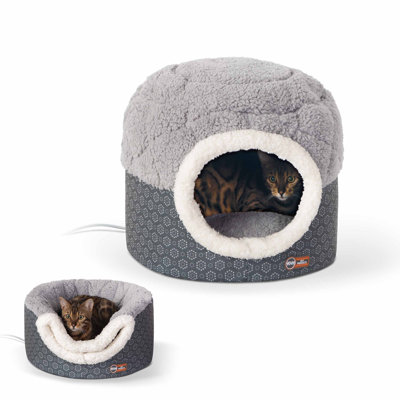 Lit chauffant pour chat ovale