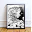 « amsterdam city map », reproduction d’impression sur affiche à motif encre-31737626