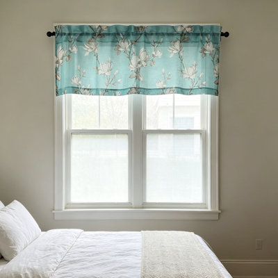 2D Printed Kitchen Curtain Short Panels Washable Decorative Window Curtains For Kitchen