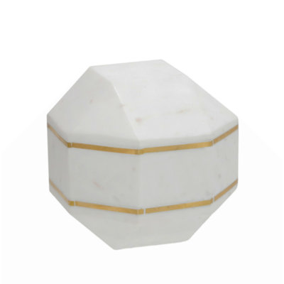 Cadre octogonal en marbre 6 pouces avec base stable