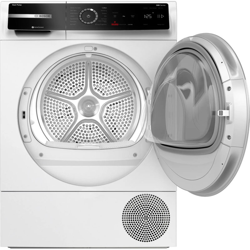 Bosch 500 Series Electric Ventless Dryer With Heat Pump 24 Inch in White