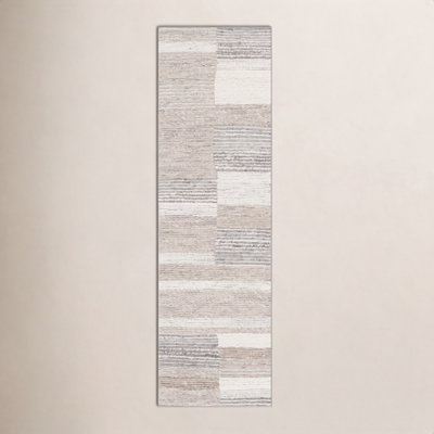 Wyly Natural Ivory Hand-Woven Geometric Rug