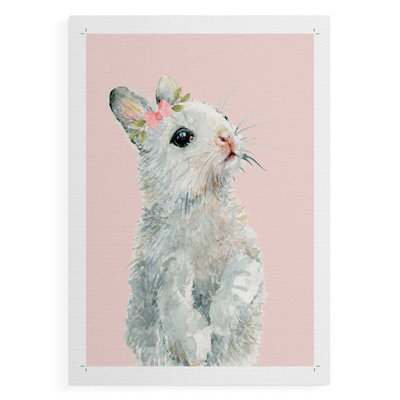 Bunny Dressed Up -Canvas Print Only - NOT FRAMED