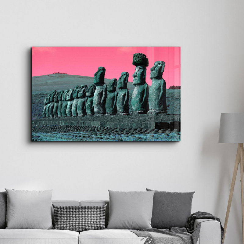 Peinture murale élégante en verre trempé 18,1 po x 28,3 po | 100% verre trempé, épaisseur: 0,16 pouce | Imprimé UV pour des couleurs éclatantes et une durabilité | Parfait pour la décoration intérieure et l'esthétique moderne