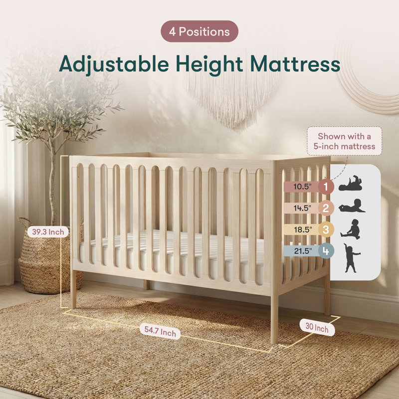 Lulla & Lulli Crib, Blond Wood