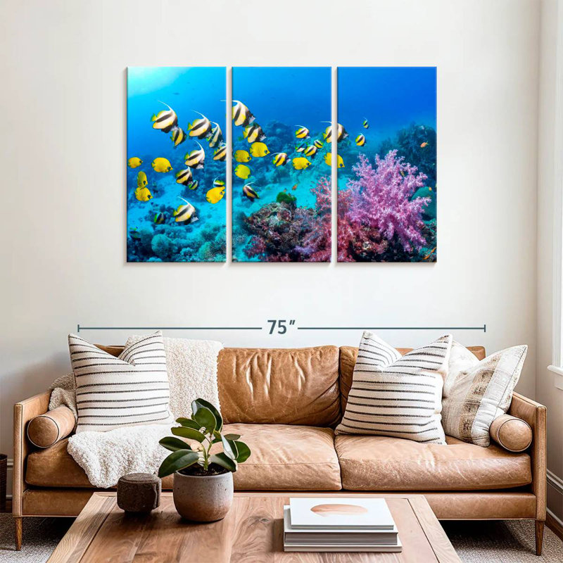 Brampt Gorgeous Coral Reef, 36" H x 57" W