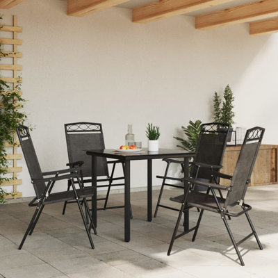 Sling Garden Chair With Cushion Folding Chair Set