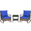 Ensemble de chaises berçantes de patio avec chaises berçantes et table basse à 2 niveaux pour le jardin, le porche et la cour-1526948557