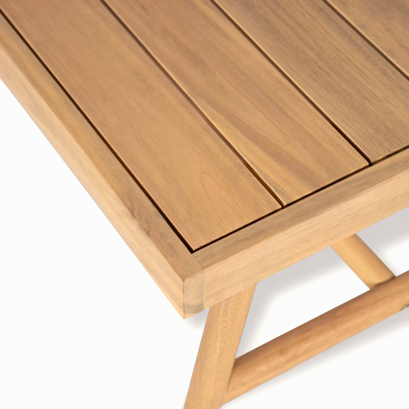 Table basse de patio en bois d'acacia