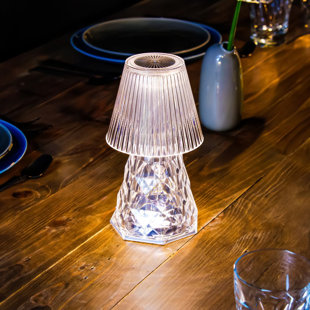 Lampe de table ou de douche à DEL intégrée à pile 8 po