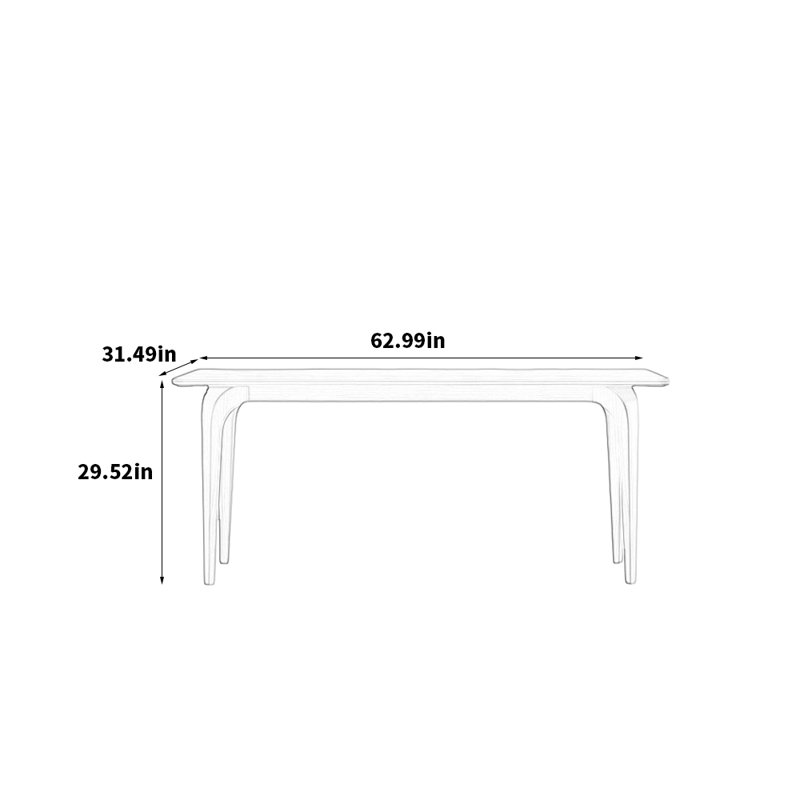 Shawan, H 29,52 po x L 62,99 po x l 31,49 po