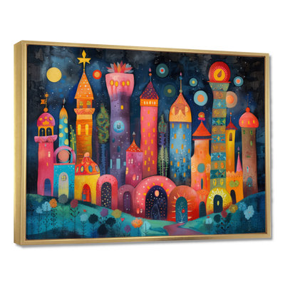 «Colorul Vibrant Russel Moscow At Night III - Moscow Wall Art Living Room»