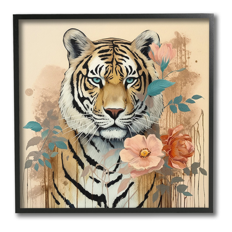 Art moderne, estampe numérique encadrée par Lazar Studio, Giclée encadrée noir minuit, H 17 po x l 17 po