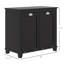 Armoire à linge double inclinable pour salle de bain. 2 pour le rangement des toilettes, armoire de plancher noire. Espace de rangement généreux pour les serviettes. Séparé et foncé. Fabriqué à l'eau. Fonction de surmatelas. Fixation murale. L 30 po x