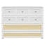 Lit escamotable double avec grands tiroirs, blanc-2033876102