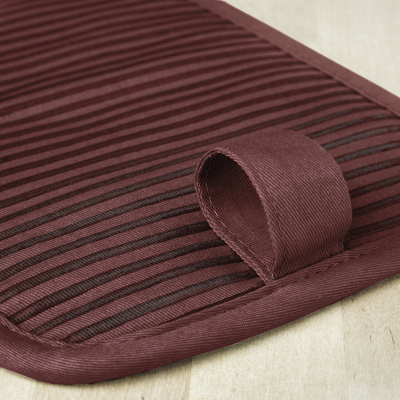 KitchenAid Beacon 2-Piece Potholder, Passion Red/Bordeaux
