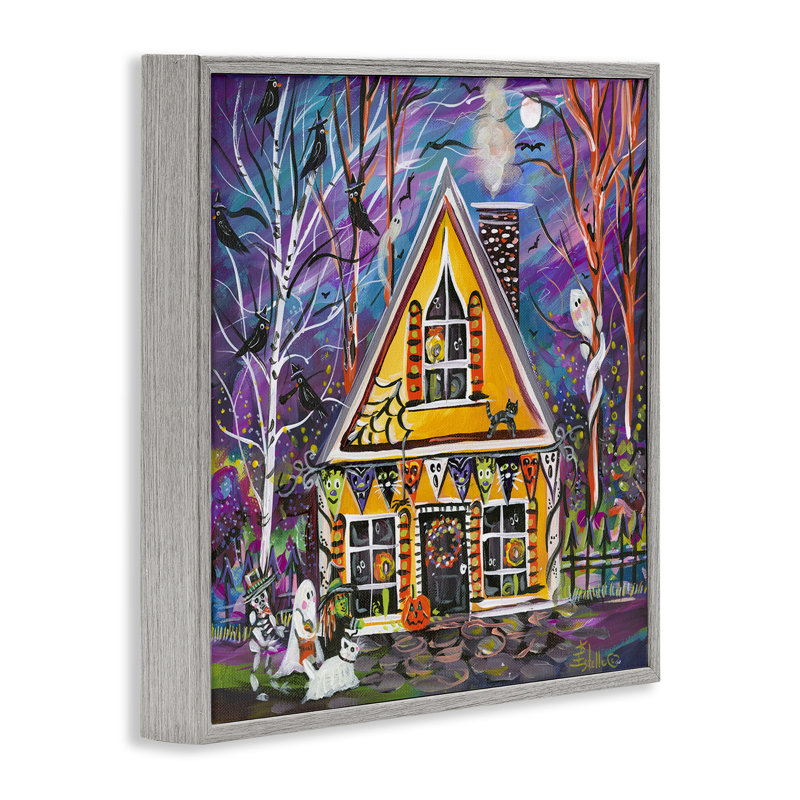 Décoration d'Halloween, giclée encadrée par Estelle Grengs, Estampe numérique Farmhouse, H 12 po x l 12 po