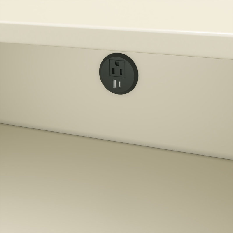 Table de chevet avec tiroir Jenny Lind, White