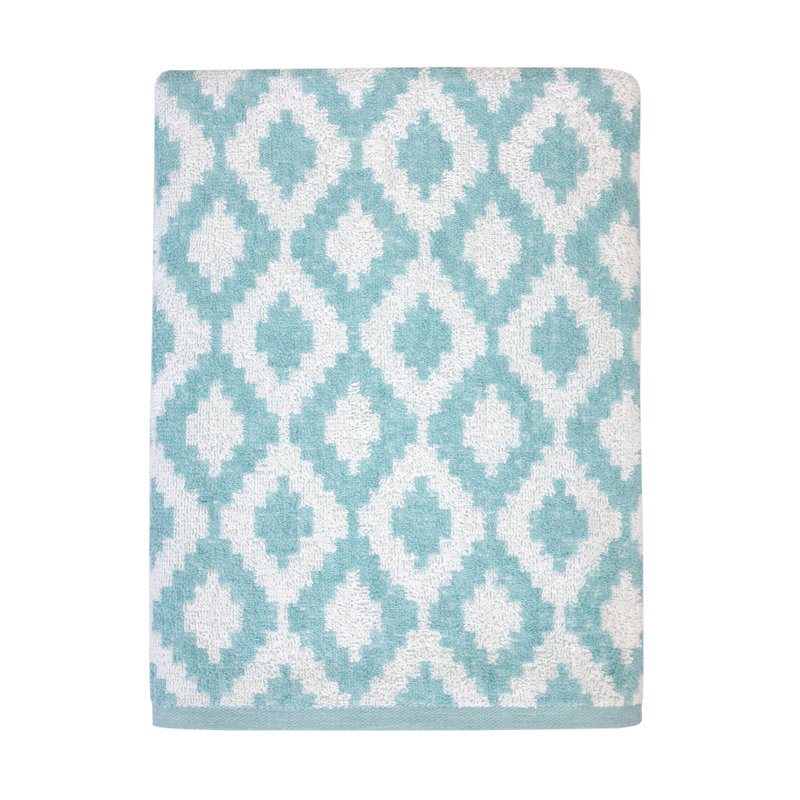 Fibertone by 1888 Mills Jacquard Pool Towel Diamond 30x60 13.00 lbs/dz, Blue