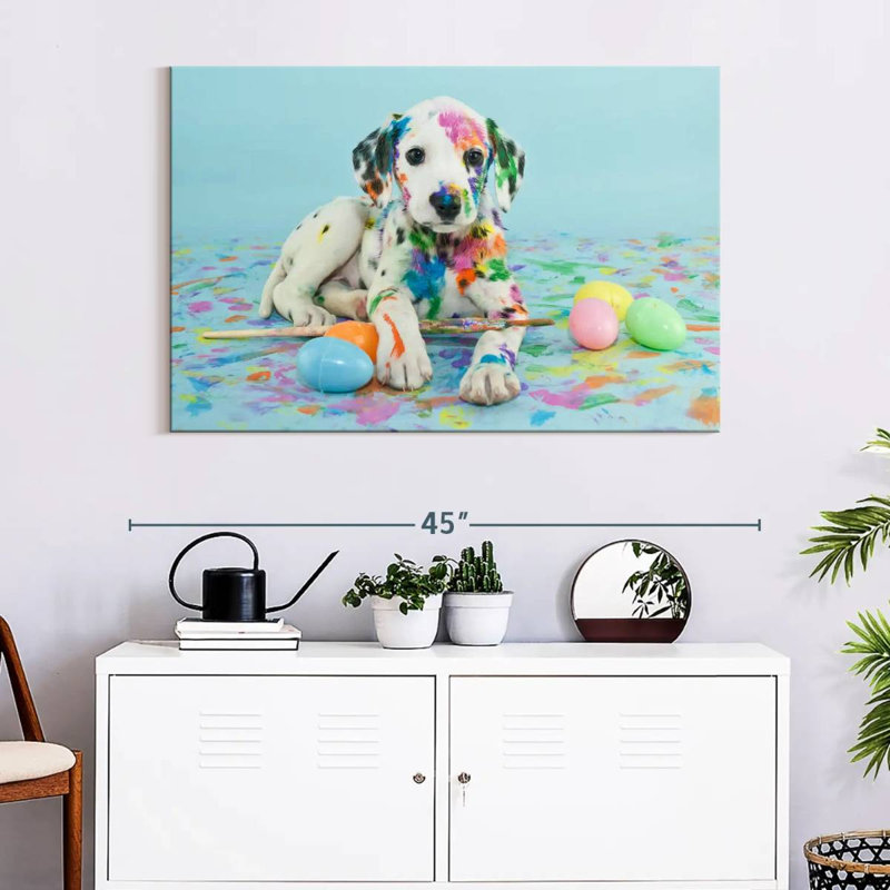 Brampt Easter Dalmatian Puppy, 26" H x 39" W