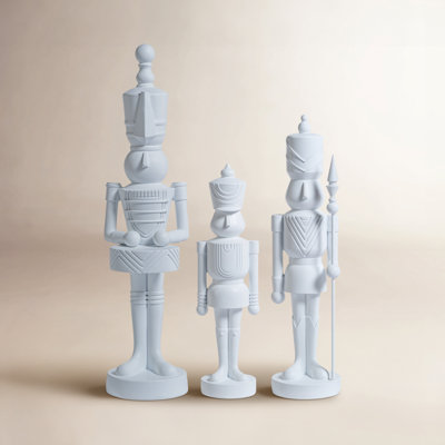 3-Piece Soldier Nutcracker Figurine Set