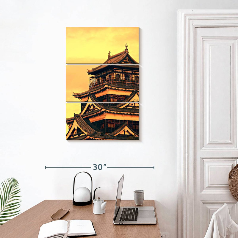 Lilie Hiroshima Castle, 32" H x 20" W