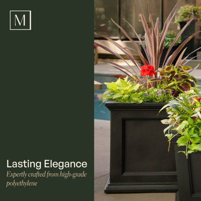 Square Outdoor Resin Planter Box