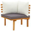 Chaise longue avec coussins 4 pièces Damita-918058777