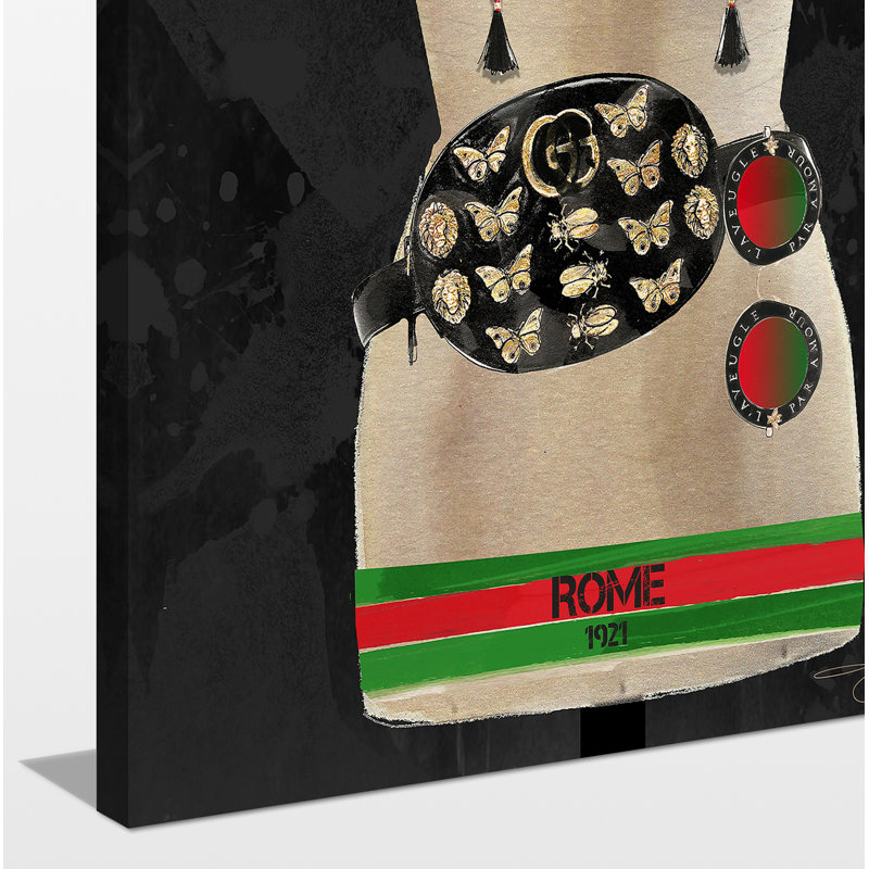 «Dress for Success Rome», impression, Toile tendue, H 30 po x l 18 po x P 1 po
