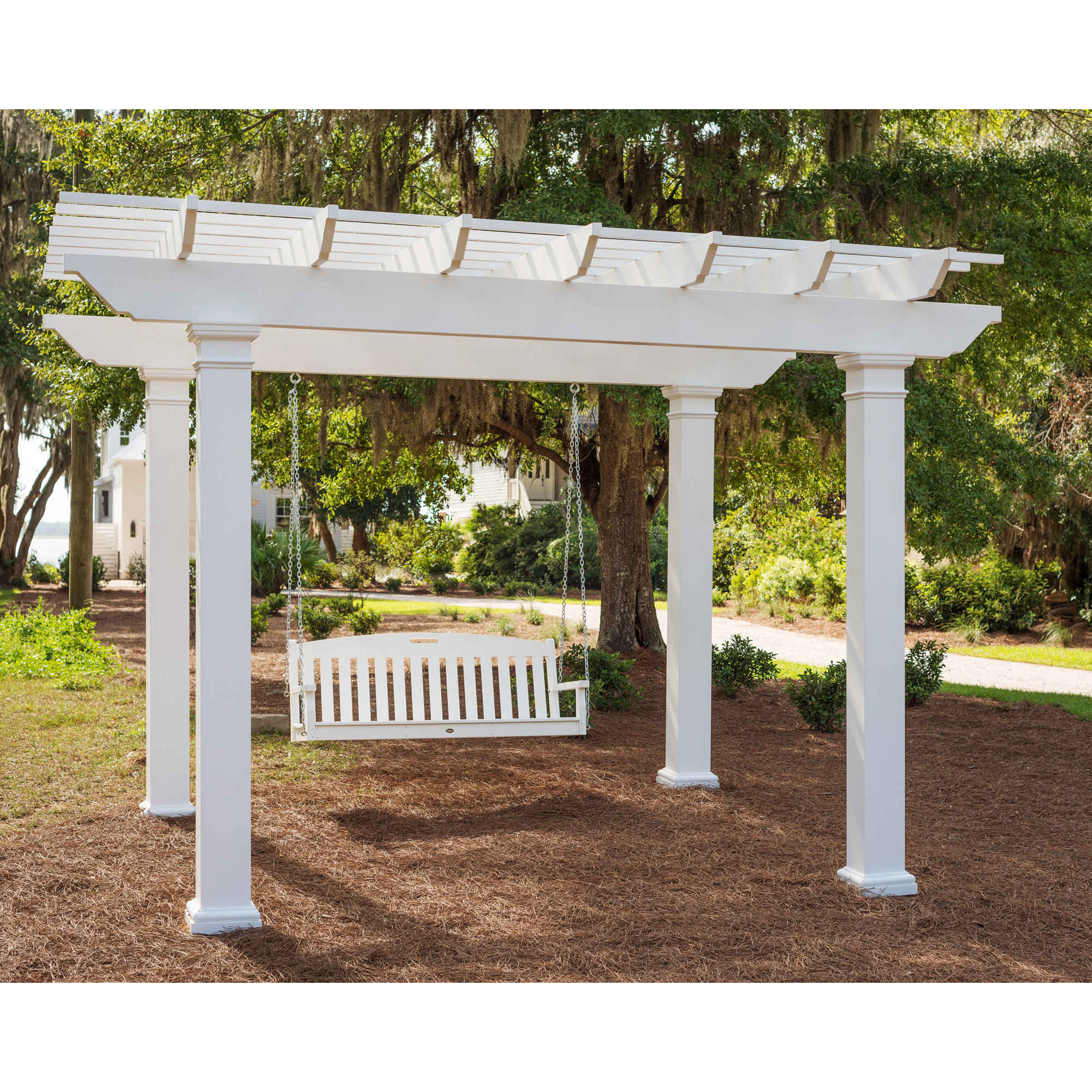 POLYWOOD Yacht Club 60" Swing, Classic White
