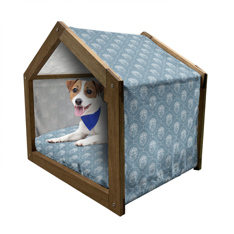 Niche pour chien en bois, H 32,28 po x l 39,37 po x P 28,35 po