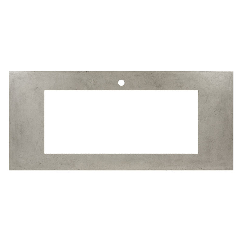 Trough 48.5" Single Bathroom Vanity Top, Ash