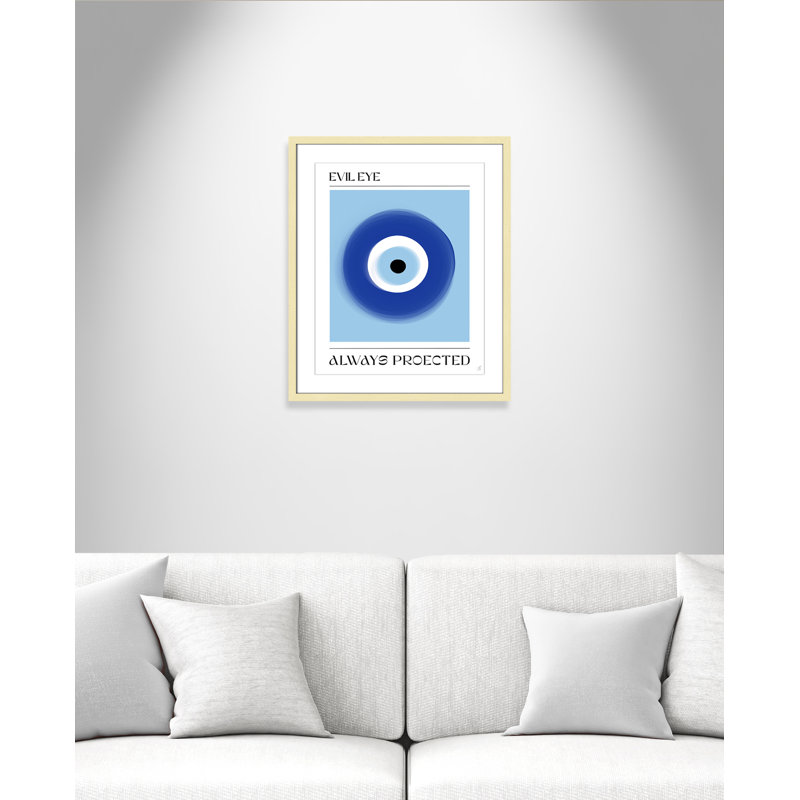 «Evil Eye» par Volfova, L 21,5 po x H 25,5 po, Imprimé mat, Or mat