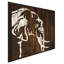 Éléphant blanc sur bois foncé - impression-924662912-924662913