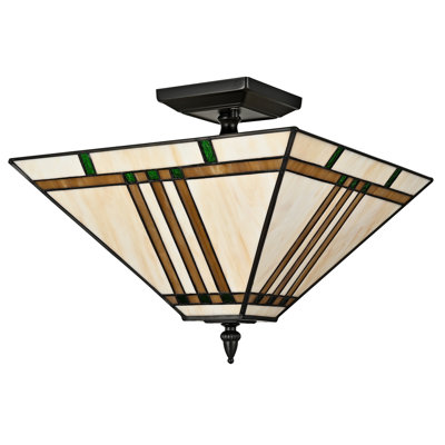3-Light Tiffany Style Ceiling Lights